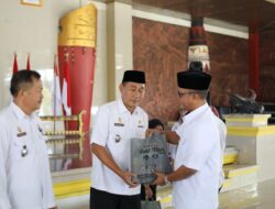 Bupati Lamteng Aridito Wijaya Lakukan Penyerahan Badan Amil Zakat Nasional (Baznas)