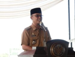 Bupati Lampung Tengah Ardito Wijaya Menghadiri Panen Padi Serentak Di 14 Provinsi Di Indonesia